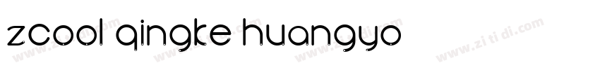 ZCOOL QingKe HuangYo字体转换